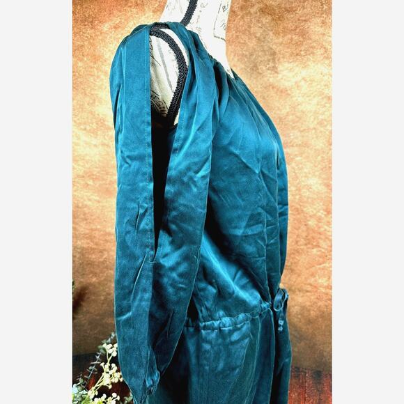 Chaser Silk Charmeuse Mini Dress - Evergreen - size M - Picture 4 of 9